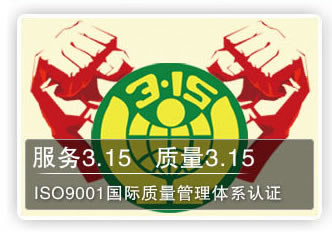 服务3.15 质量3.15 ISO9001国际质量管理体系认证
