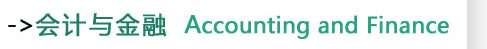 会计与金融Accounting and Finance